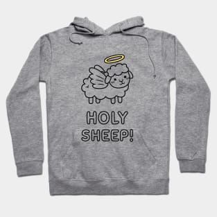 Funny Holy Sheep With Wings and Halo Hoodie